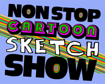 Non stop cartoon sketch show branding
